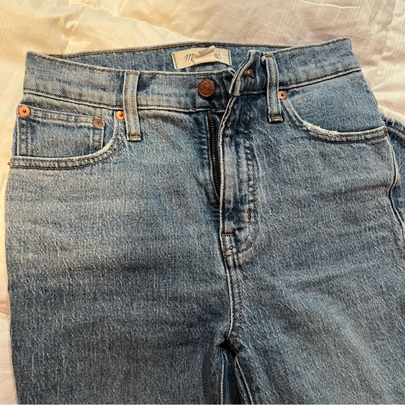 Madewell  Classic Straight Denim Jeans in Fawn Wash Size 23 - Picture 6 of 7